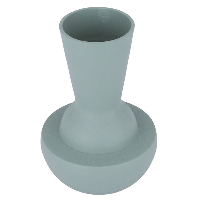 India Light Green Steel Vase image 2