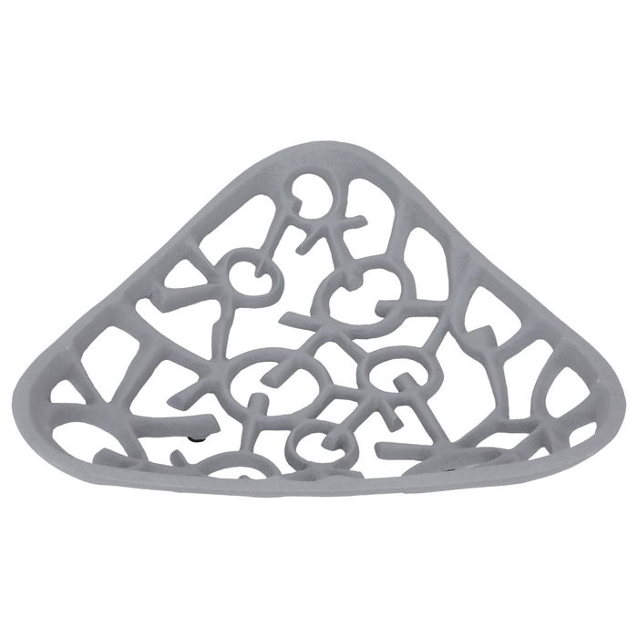 India light grey serving plate triangle shape image 2