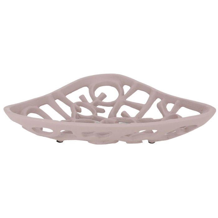 India Light pink serving plate triangle shape image 1