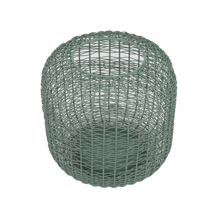 India Light Green Candle Holder Bird Cage image 1