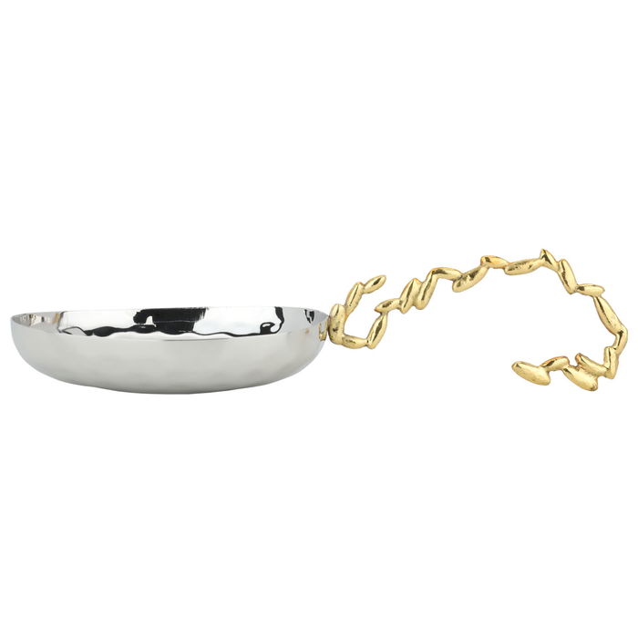 Serving spoon solution with golden handle image 1