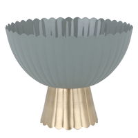 India Light Grey Round Serving Stand With Medium Gold Base product image