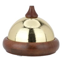 India Round Wooden Tamriya with Golden Cover product image