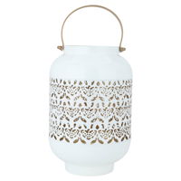 India white candle holder with big golden hand product image