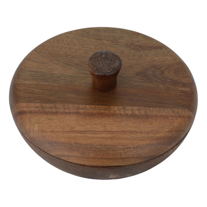 Round wooden date with lid image 2