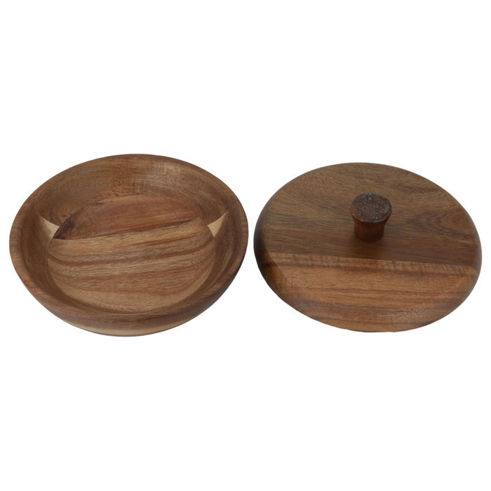 Round wooden date with lid image 3