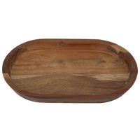 Wooden serving dish, large oval shape product image