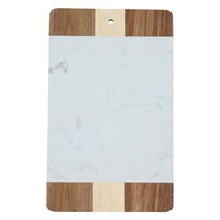 Large white marble wooden cutting board product image