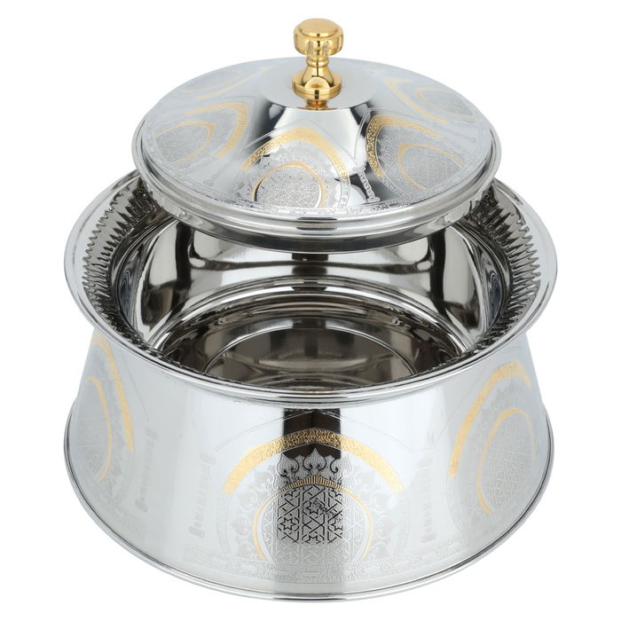 Maglet Silver Embossed Gold Food Container 2500 ml image 3