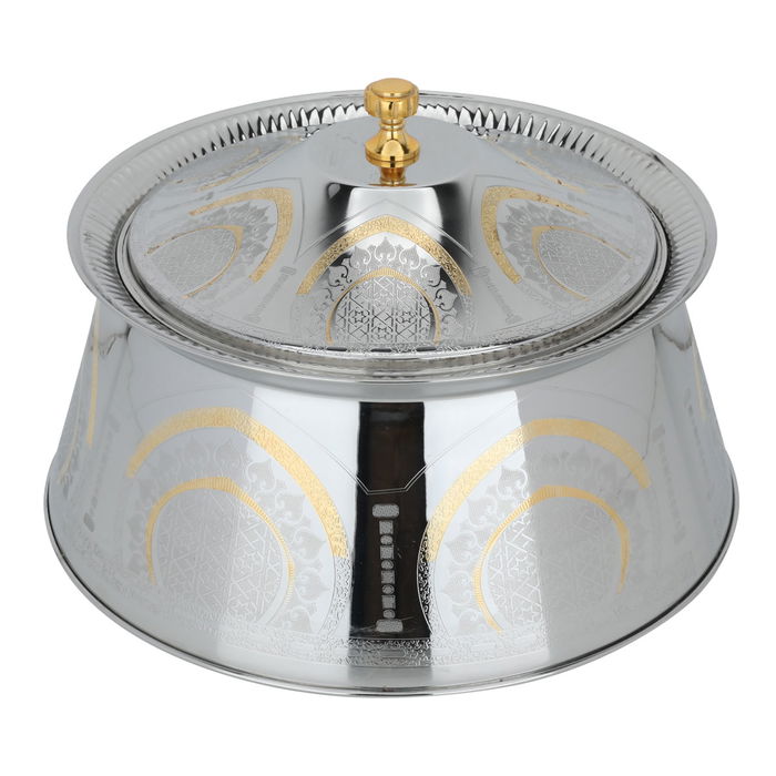 Maglet Silver Embossed Gold Food Container 7500 ml image 2