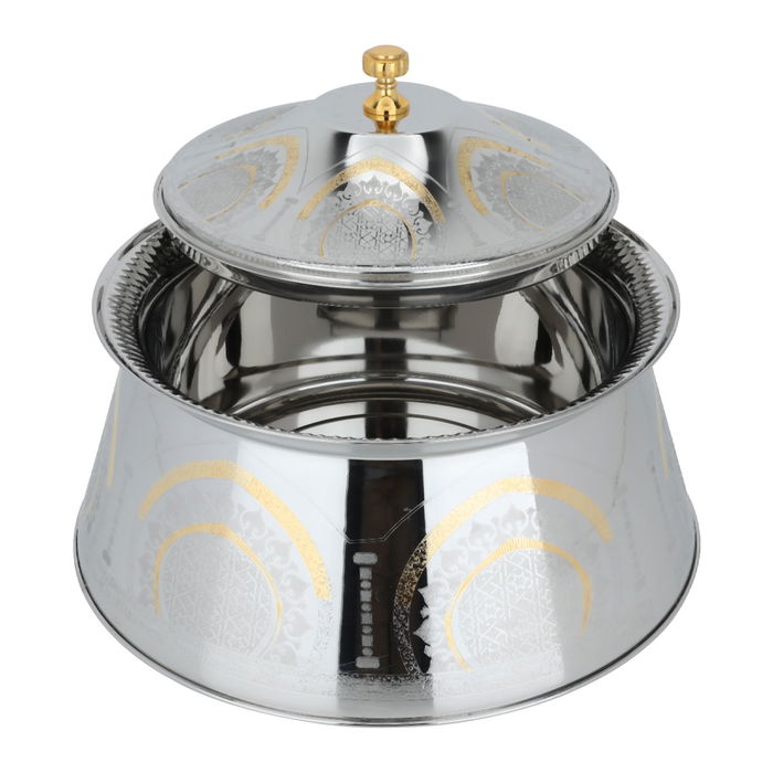 Maglet Silver Embossed Gold Food Container 7500 ml image 3