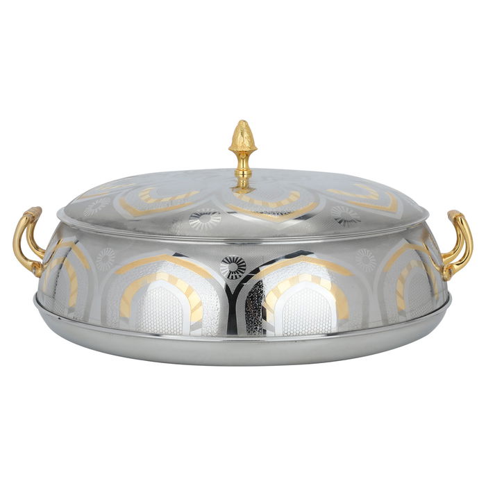 Maglet Silver Embossed Gold Food Container 6500 ml image 3