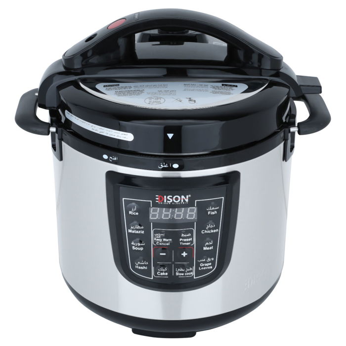 Edison Pro-Steel pressure cooker with 6-liter granite pot, 1000 watts image 1