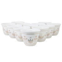 White Porcelain Medium Arabic Coffee Cups Set 12 Pieces product image