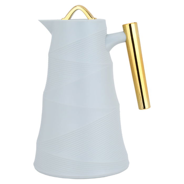 Glory thermos light gray with golden handle 1 liter image 1