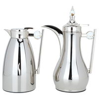 Alaa thermos set, nickel with white marble handle, 2 pieces product image