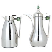 Alaa thermos set, nickel with olive marble handle, 2 pieces product image