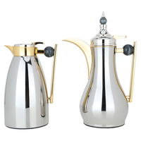 Alaa thermos set, nickel with gray marble handle and gold, 2 pieces product image