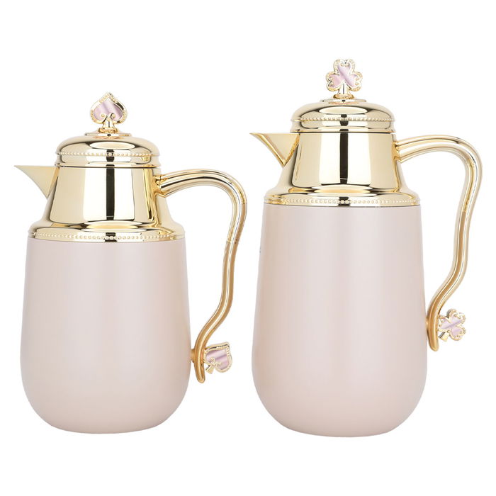 Fatima thermos set brown and golden two pieces image 1