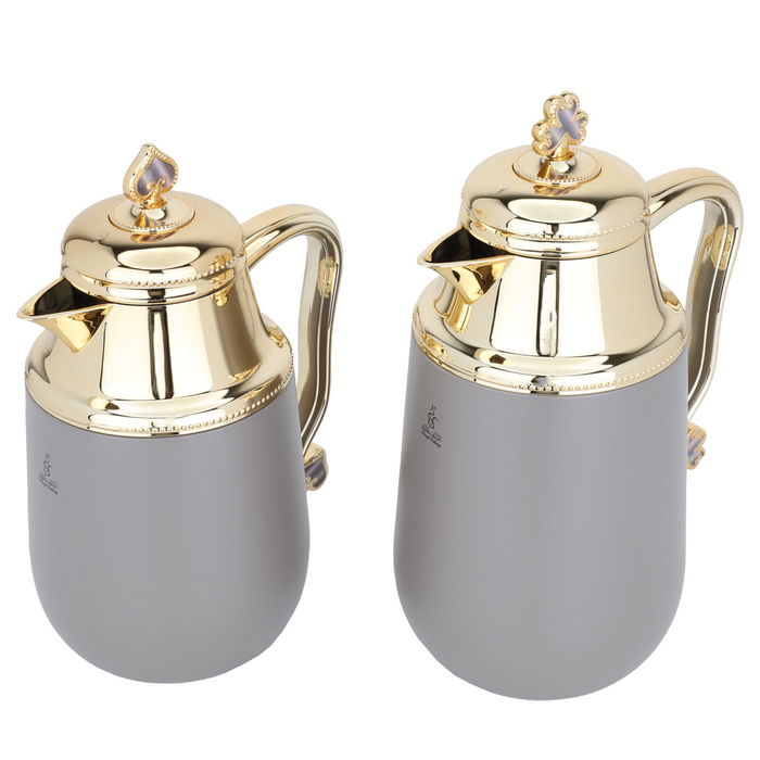 Fatima thermos set, cappuccino, gold, 2 pieces image 2