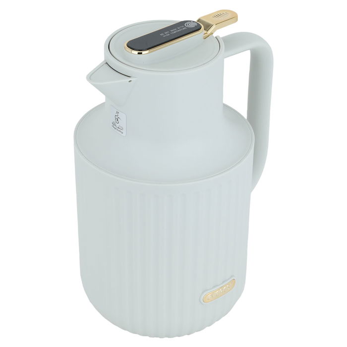 Laura Bree thermos, light gray and gold, 1.5 liter image 2