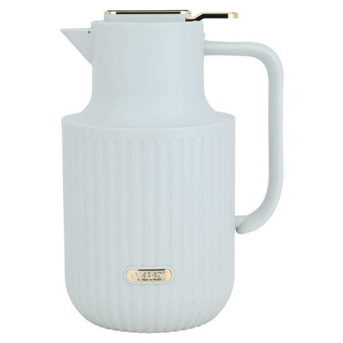 Laura Bree thermos, light gray and gold, 1.5 liter image 1