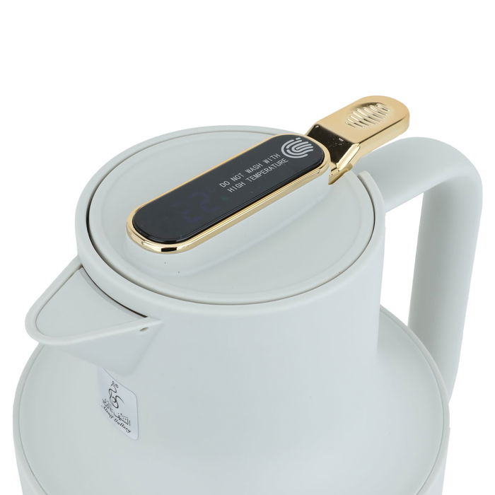 Laura Bree thermos, light gray and gold, 1.5 liter image 3