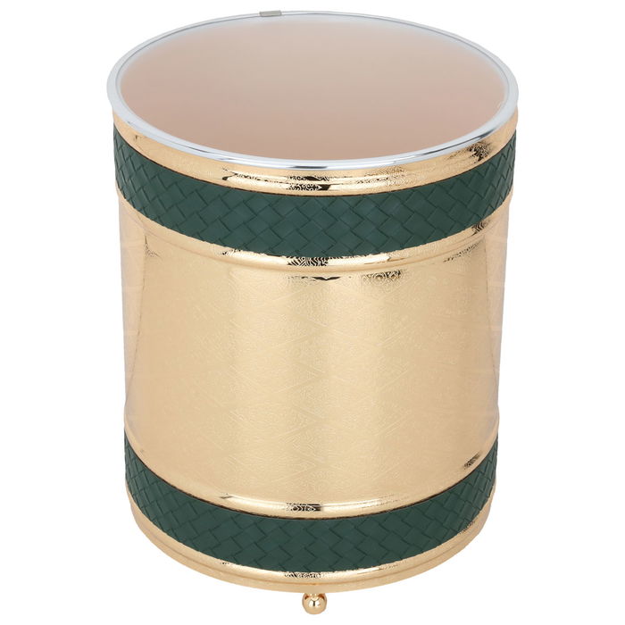 Tissue box set with golden remover bucket green line image 2