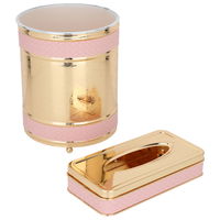 Tissue Box Set with Gilded Removal Pail Bank Line product image