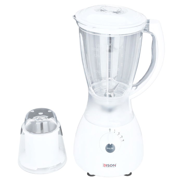 Edison Electric Blender White 2×1 1.5L 550W 4 Speeds image 2