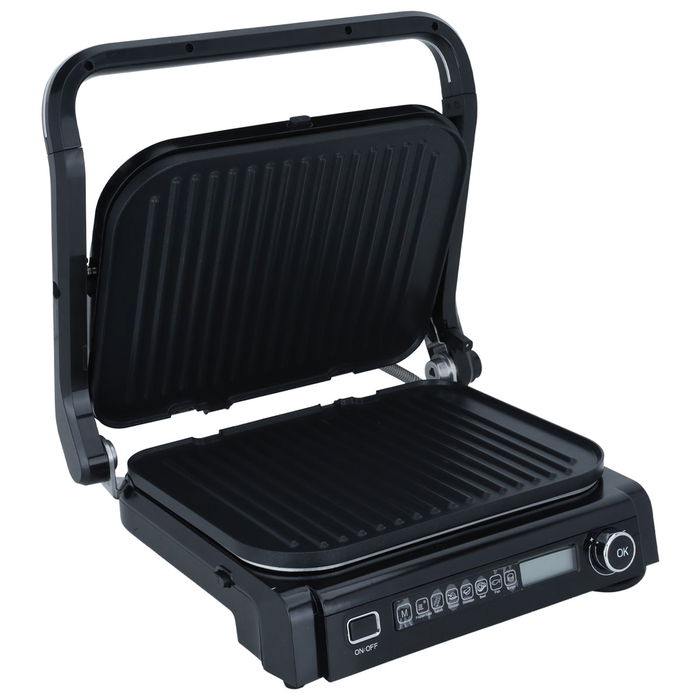 Square Electric Grill Black 2100W image 3