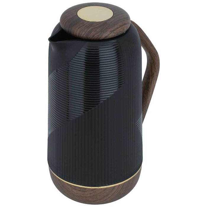 Wooden Black Thermos 1 Liter image 2