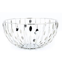 Silver steel circular serving basket product image