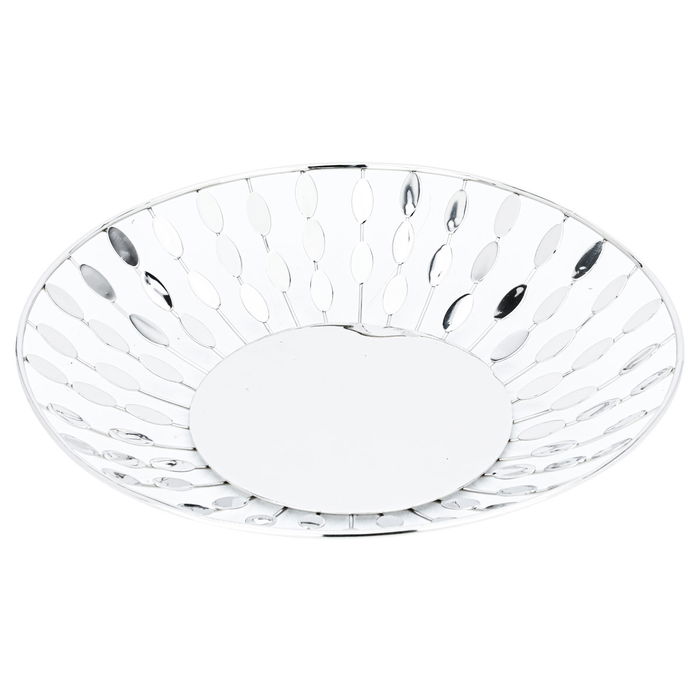 Silver steel circular sweet dish image 1