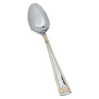 Silver Eating Spoon Set Triangle Pattern with Gold 6 Pieces product image