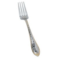 Silver fork set engraved with gold script, 6 pieces product image