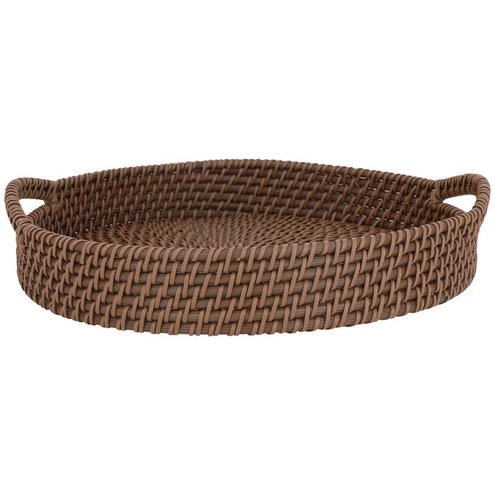 Tofria Brown Circular Wicker Hand image 2