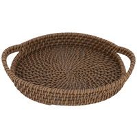 Tofria Brown Circular Wicker Hand product image