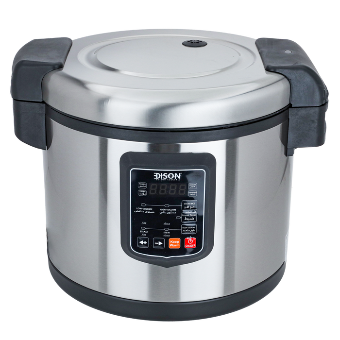 Edison Electric Rice Cooker Steel 16L 1950W image 1