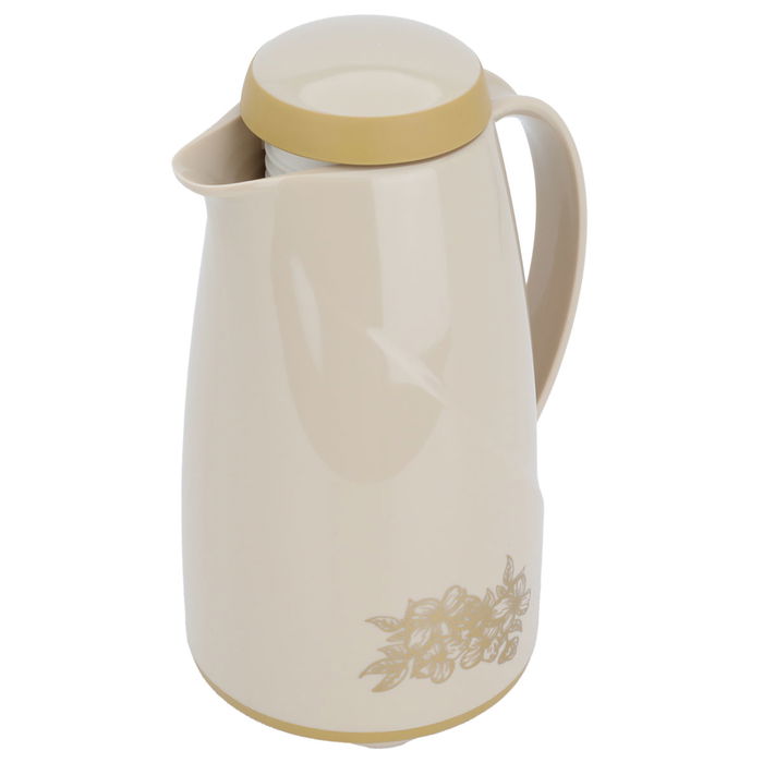 Helios German thermos beige rose pattern 1 liter image 2