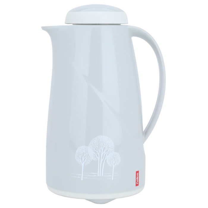 Helios German thermos, light gray, tree pattern, 1 liter image 1