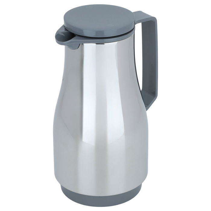 Helios German steel thermos, light gray, 1 liter image 2