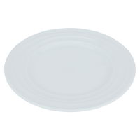 White round flat porcelain plate, 21 cm product image