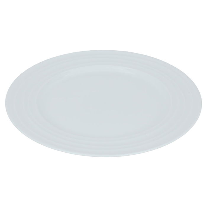 Round white porcelain plate, 30 cm image 1