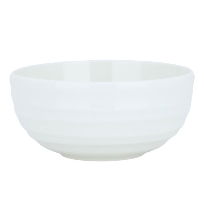 White round porcelain bowl, 12.5 cm image 1