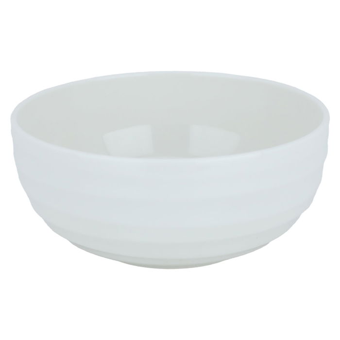 White round porcelain bowl, 15 cm image 1