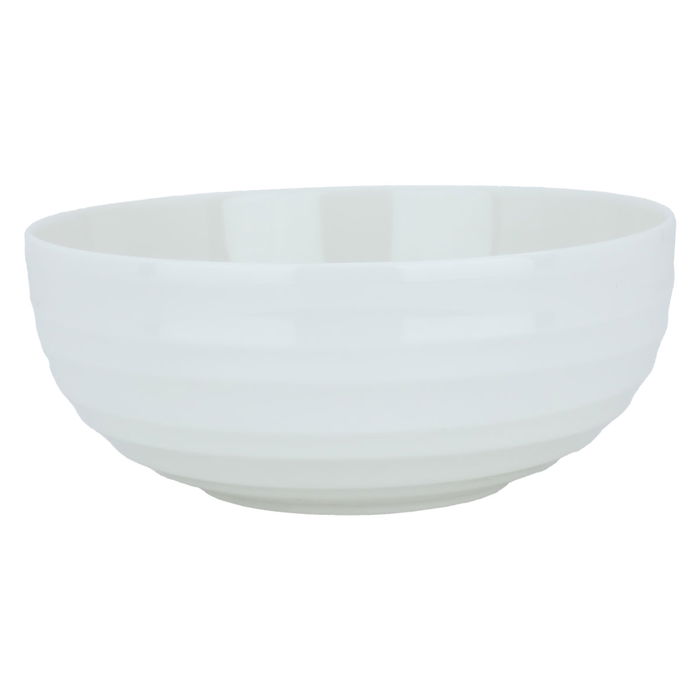 White round porcelain bowl, 21 cm image 1