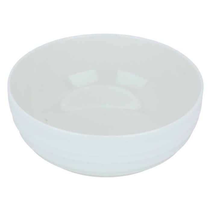 White round porcelain bowl, 21 cm image 2