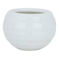 White porcelain sugar bowl with lid product image