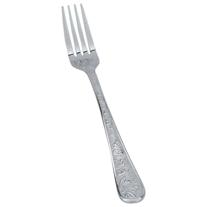 A set of silver wooded eating forks, 6 pieces image 1